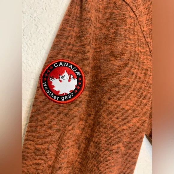 Canada Weathergear Womens Size Small Orange Activewear Long Sleeved Henley Shirt - Picture 5 of 8
